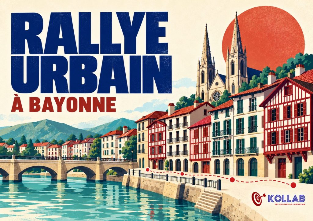 Rallye urbain à Bayonne – team building découverte (affiche)