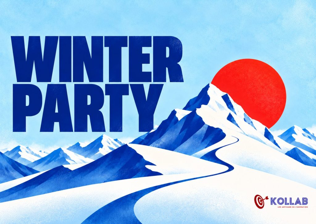 Repas Noël entreprise - Winter Party - Affiche